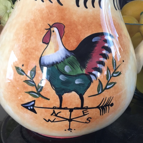 Country Kitchen Ceramic Rooster Pitcher / Milk Jug - Picture 11 of 11